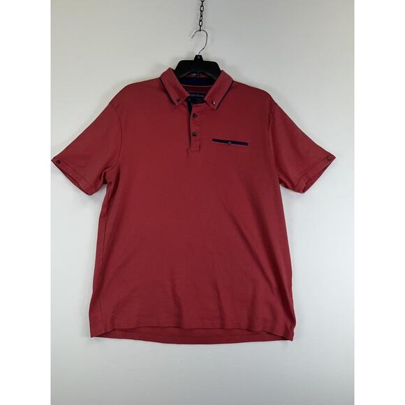 English Laundry Polo Shirt Mens Large Short Sleeve Button Collar Casual Golf Top - Picture 1 of 7